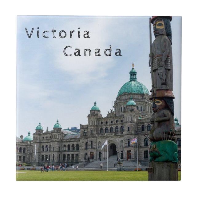 British Columbia Parliament - Victoria, Kanada Kakelplatta (Framsidan)