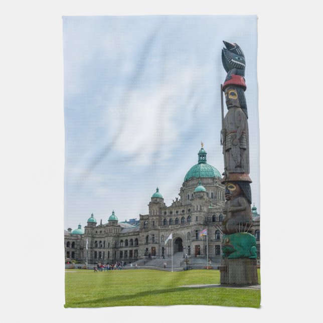 British Columbia Parliament - Victoria, Kanada Kökshandduk (Vertikal)
