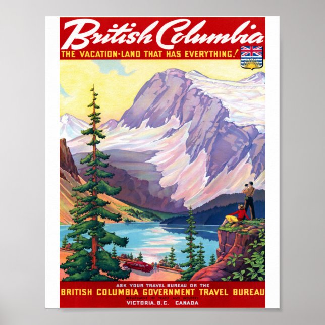 BRITISH COLUMBIA POSTER (Framsidan)