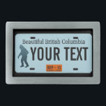 British Columbia Sasquatch License Plate<br><div class="desc">Mörken silhuette av Sasquatch (Bigfoot) på en tom brittisk colombiansk registreringsskylt. Lägg till din egen text. Kontakta mig för speciella förfrågningar. License tallrikar för ytterligare stater och andra enheter (kanadensiska provinser, utländska land) på begäran. Om man bor eller reser i landsbygdsområden i nordvästra Stilla havet kan man möjligen ha kom...</div>