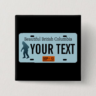 British Columbia Sasquatch License Plate Knapp