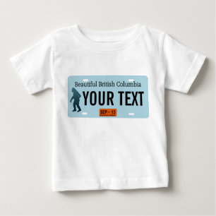British Columbia Sasquatch License Plate T-shirt