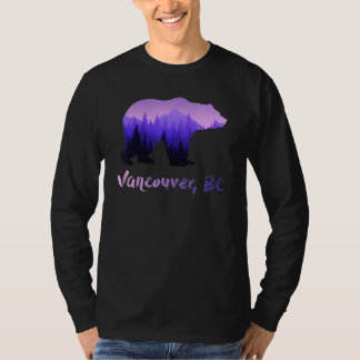 British Columbia Vancouver Kanada Björn Grön Skog T Shirt