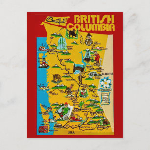 British Columbia Vintage vykort