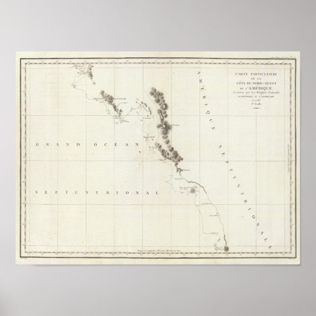 British Columbia, Washington och Oregon Poster (Framsidan)
