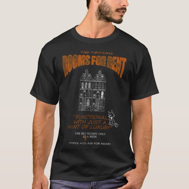 British Comedy Stigning Damp Leonard Rossiter Esse T Shirt (Framsida)