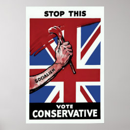 British Conservative Party Election Poster Sto