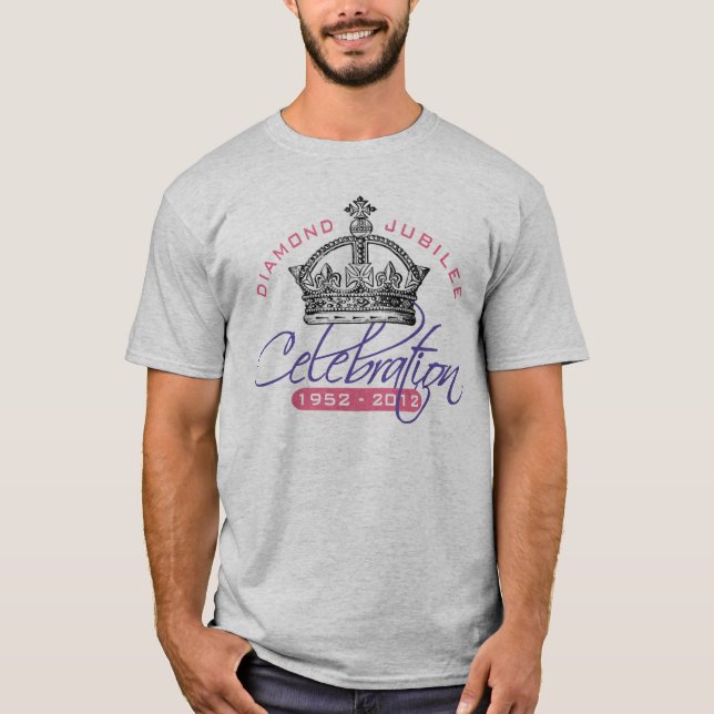 British Diamond Jubilee - Royalet Souvenir T-shirt (Framsida)