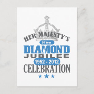 British Diamond Jubilee - Royalet Souvenir Vykort