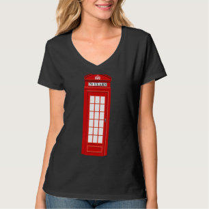 British England London Red Telphone Box Mobil Boo T Shirt