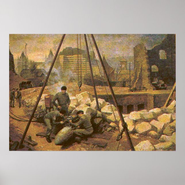 British EOD Gräver för Bomb Poster (Framsidan)