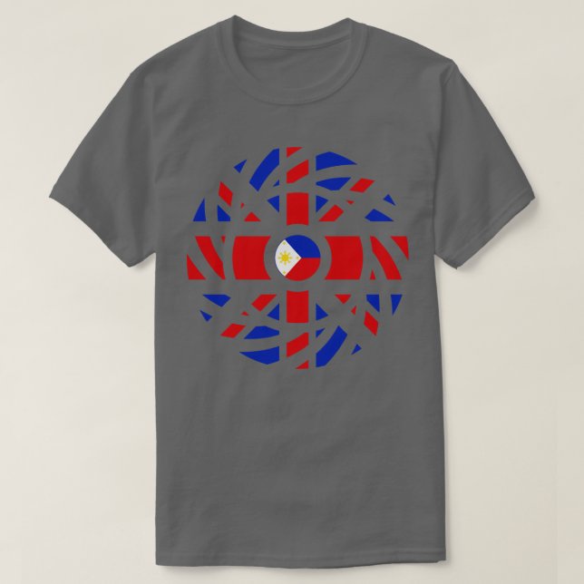 British Filipino Multinational Patriot Flagga Seri T Shirt (Design framsida)