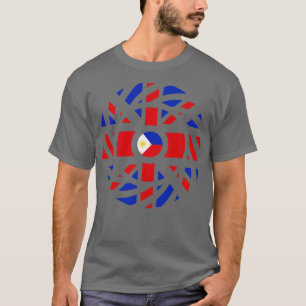British Filipino Multinational Patriot Flagga Seri T Shirt
