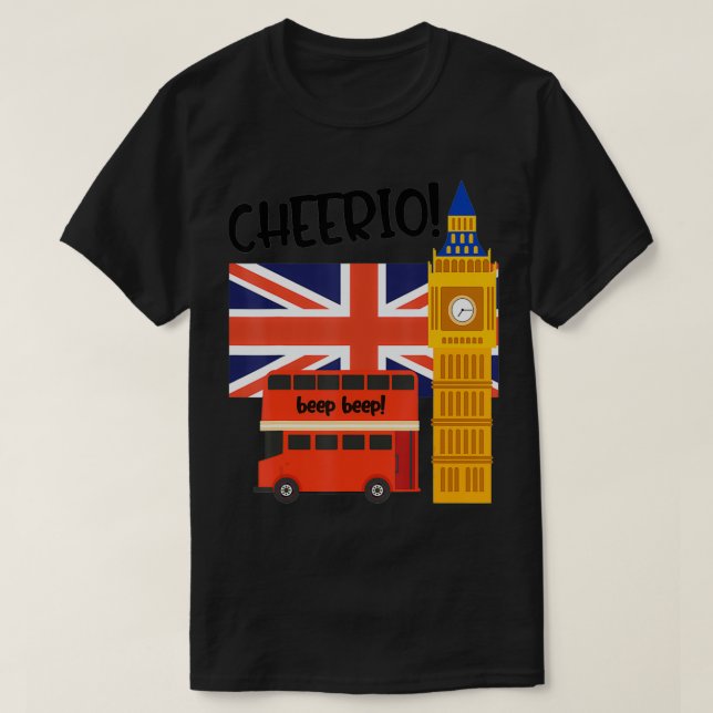 British Flag United Kingdom England Quote Travel B T Shirt (Design framsida)