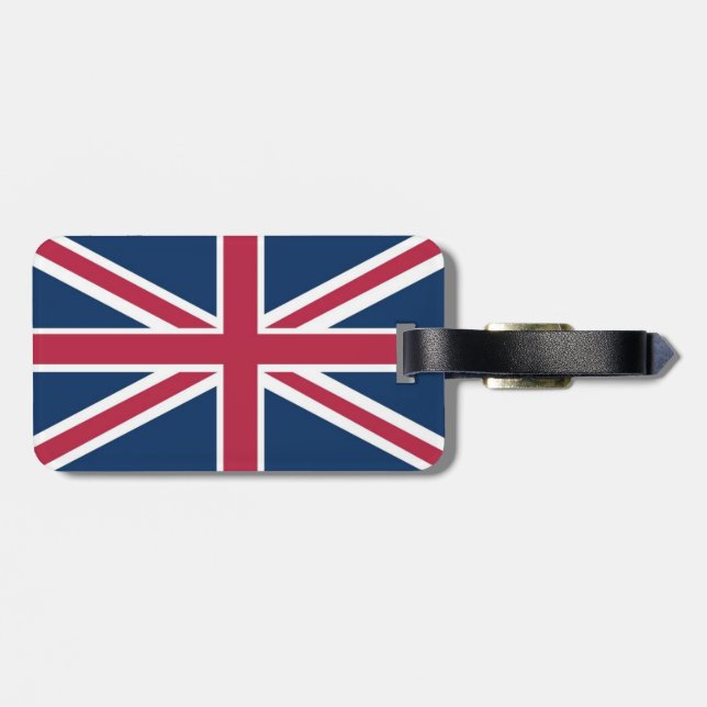 British flagga bagagebricka (Baksida Vågrät)