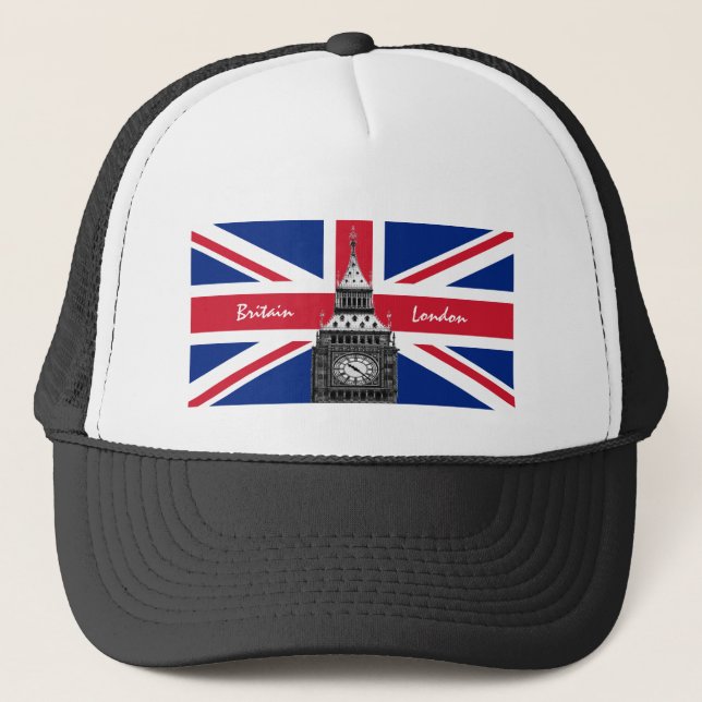 British Flagga & Big Ben - London, Storbritannien/ Keps (Framsida)