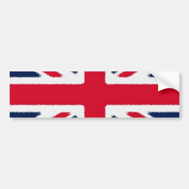 British Flagga Bildekal (Framsidan)