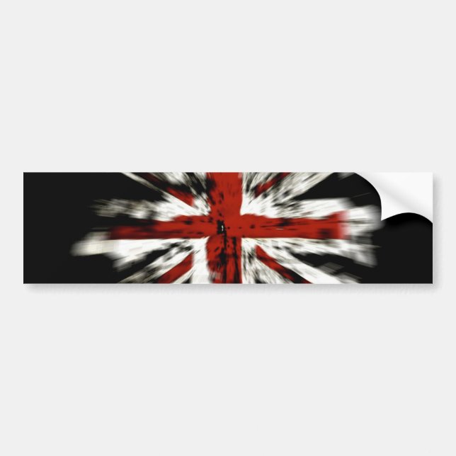 British Flagga Bildekal (Framsidan)