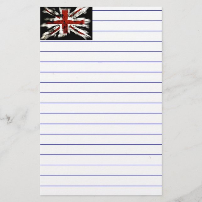 British Flagga Brevpapper (Framsida)