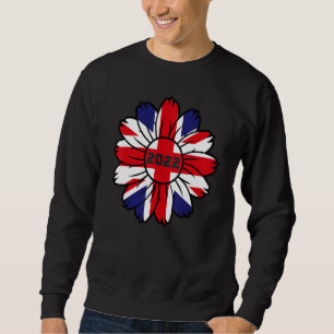 British Flagga England Storbritannien Union Jack S Lång Ärmad Tröja