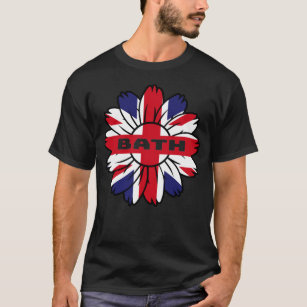 British Flagga England UK British SunblommBath Uni T Shirt