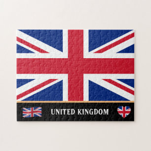 British Flagga & English land / Förenade kungarike Pussel