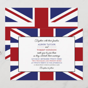 British Flagga, Flagga Northern Ireland Bröllop Inbjudningar