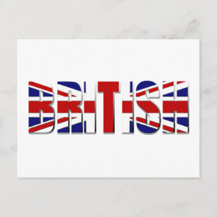 British flagga Förenade kungariket England Wales S Vykort