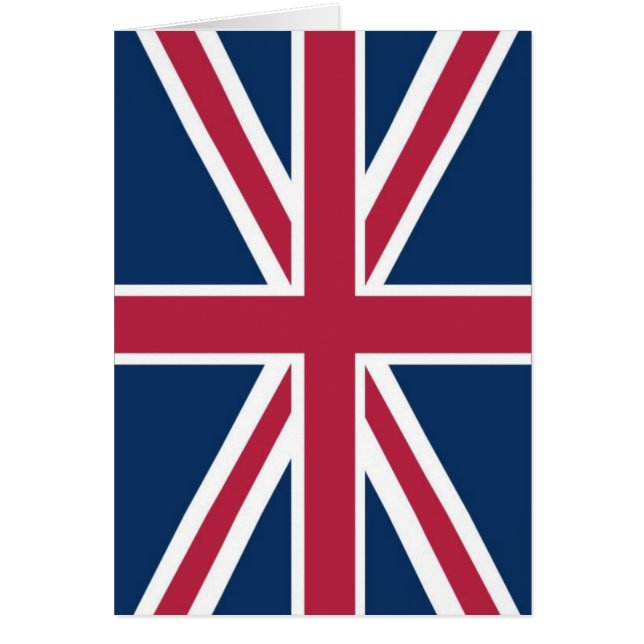 British flagga hälsningskort (Framsidan)