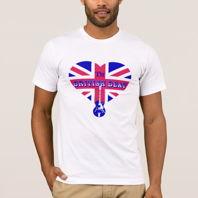 British Flagga Heart & Guitar Tröja (Framsida)