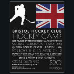 British Flagga, Hockey Player, Camp Advertising Reklamblad<br><div class="desc">British Flagga,  Hockey Player,  Camp Advertising Flyers by the Affärskort Store.</div>
