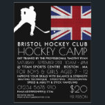 British Flagga, Hockey Player, Camp Advertising Reklamblad<br><div class="desc">British Flagga,  Hockey Player,  Camp Advertising Flyers by the Affärskort Store.</div>