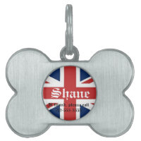 British Flagga Hund Märkre