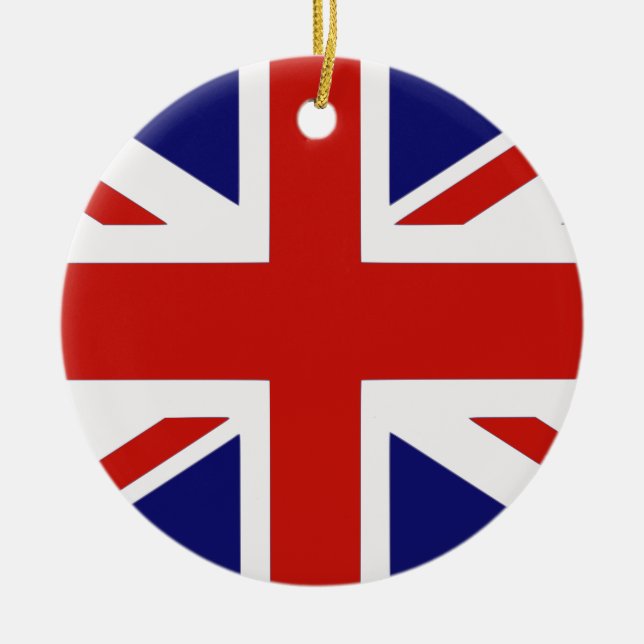 British flagga julgransprydnad keramik (Framsidan)