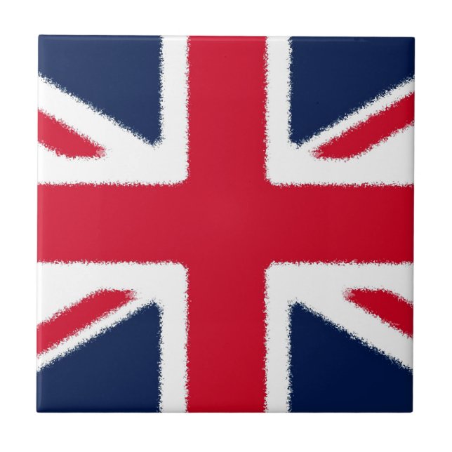 British Flagga Kakelplatta (Framsidan)
