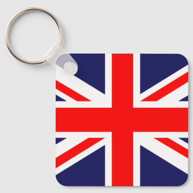 British Flagga Keychain Nyckelring (Framsida)