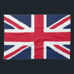British Flagga Kökshandduk<br><div class="desc">World Land Flaggor - Union Jack English National Flagga Digital Artwork</div>