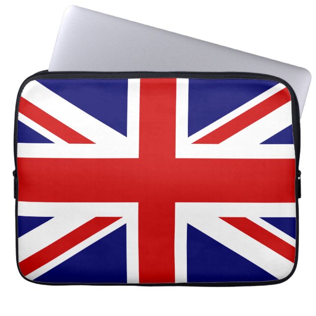 British flagga laptop sleeve | Konstruktion för Un (Framsidan)