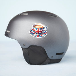 British Flagga på engelska Tekopp Klistermärken