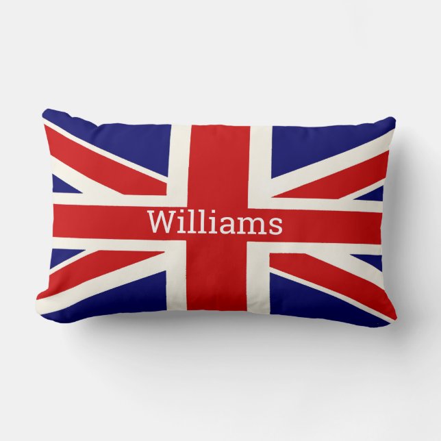 BRITISH Flagga Personlig Lumbarkudde (Framsida)