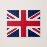 British Flagga Pop Art European Travel Pussel<br><div class="desc">World Land Flaggor - Union Jack English National Flagga Digital Artwork</div>
