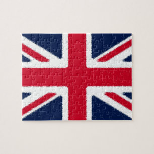British Flagga Pop Art European Travel Pussel