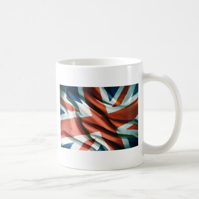 British Flagga Pop Art Kaffemugg (Höger)