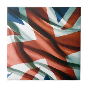 British Flagga Pop Art Kakelplatta