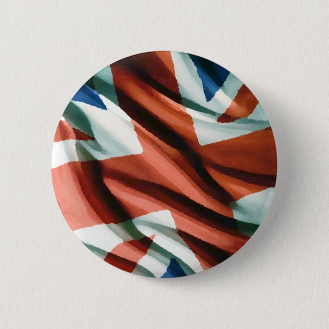 British Flagga Pop Art Knapp (Framsida)