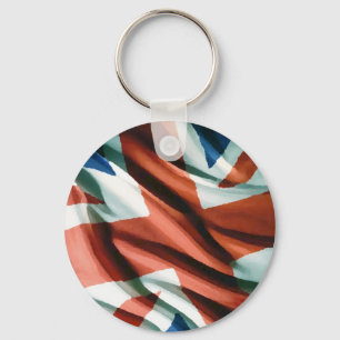 British Flagga Pop Art Nyckelring
