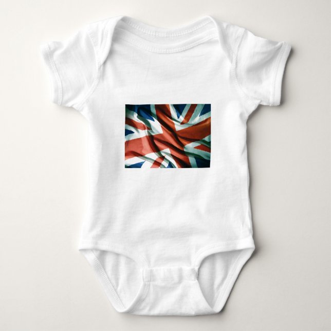 British Flagga Pop Art T-shirt (Framsida)