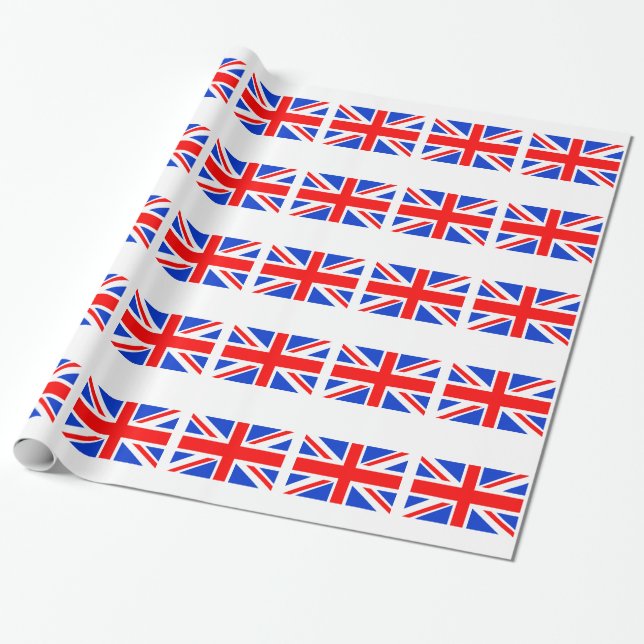 British Flagga Presentpapper (Utrullad)