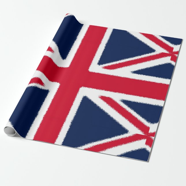British Flagga Presentpapper (Utrullad)