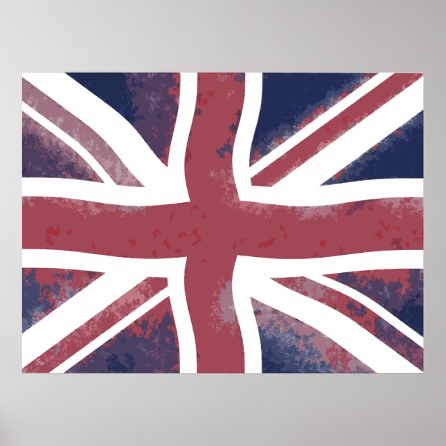 British Flagga Print Poster (Framsidan)